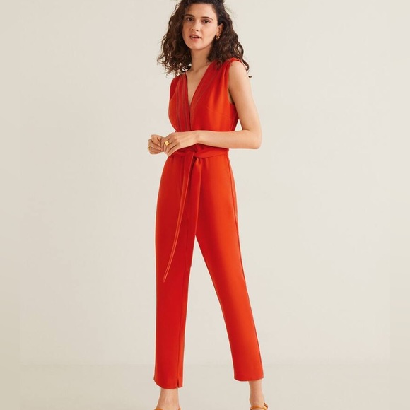 NEW Mango lace appliqué jumpsuit size xs - Picture 1 of 8